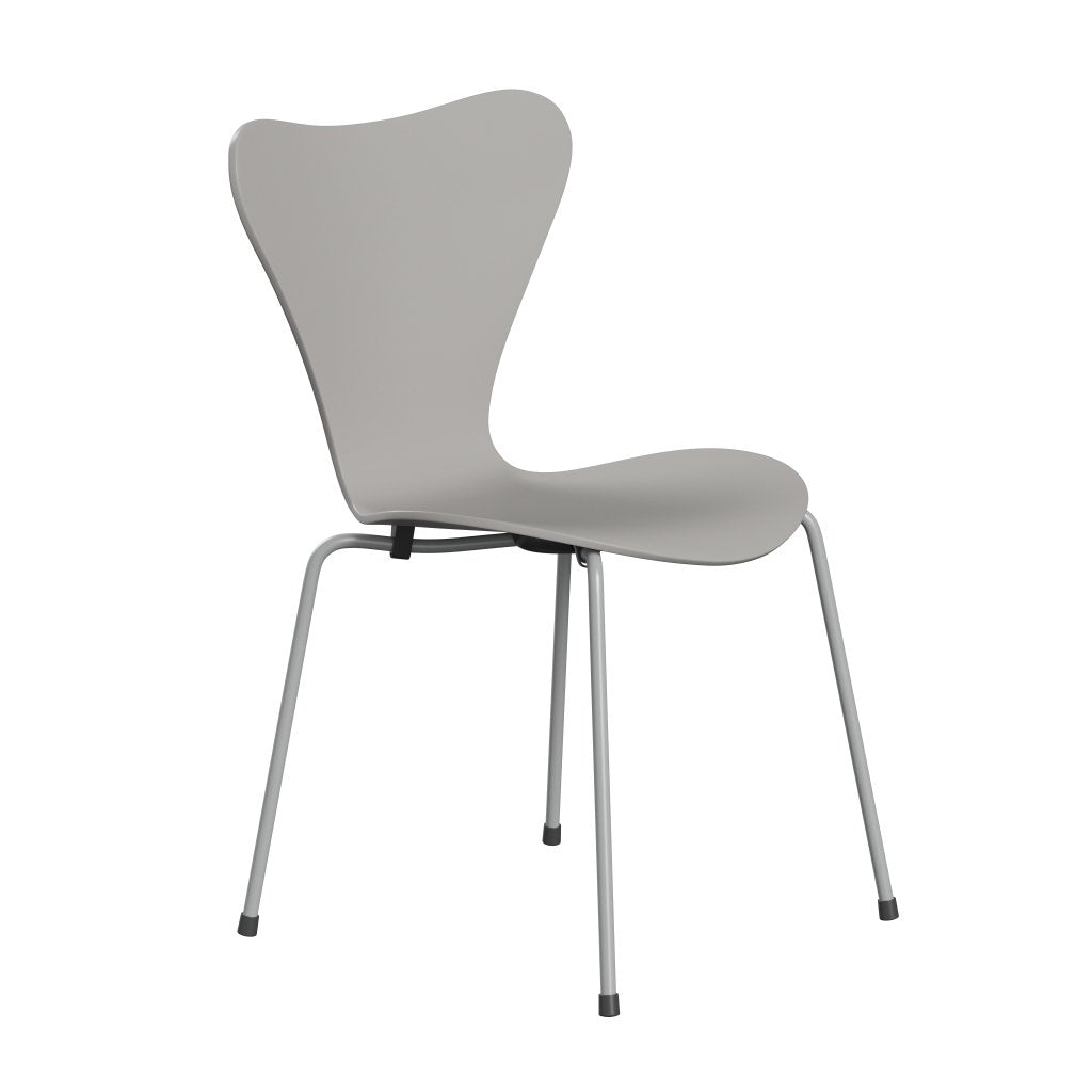 弗里茨·汉森（Fritz Hansen）3107椅子未塑料，九灰色/漆九灰色