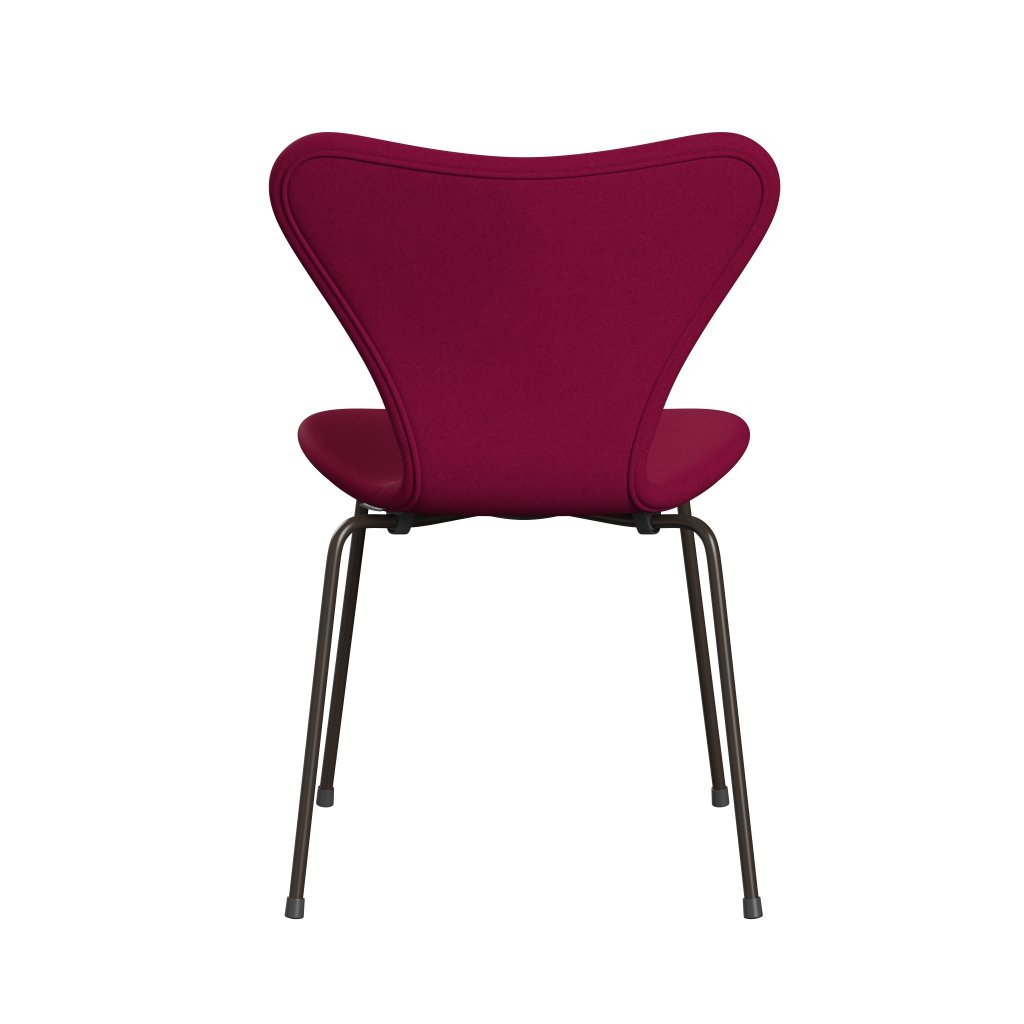 Fritz Hansen 3107 Chair Full Upholstery, Brown Bronze/Divina Pink Dark