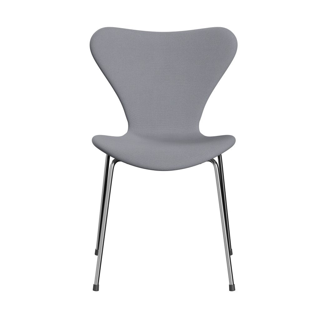 Fritz Hansen 3107 chaise pleine d'ameublement, chrome / christianshavn gris clair plain