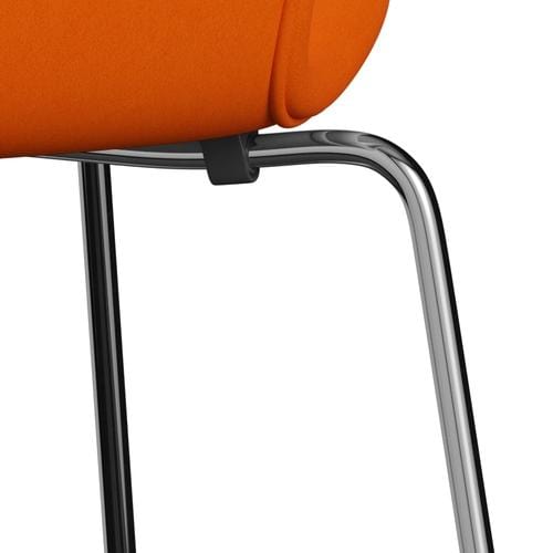 Fritz Hansen 3107 stoel Volledige bekleding, chroom/comfort geel/oranje