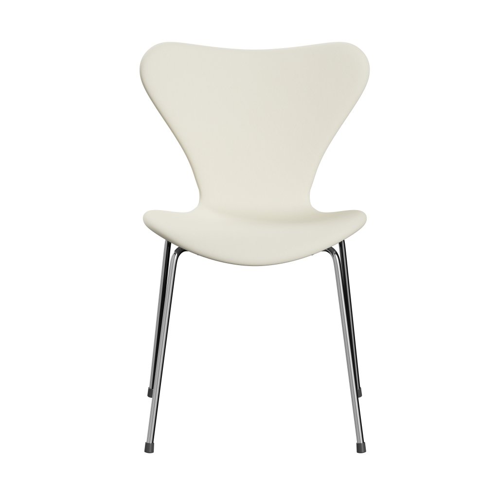 Fritz Hansen 3107椅子全套装饰，铬/舒适白色