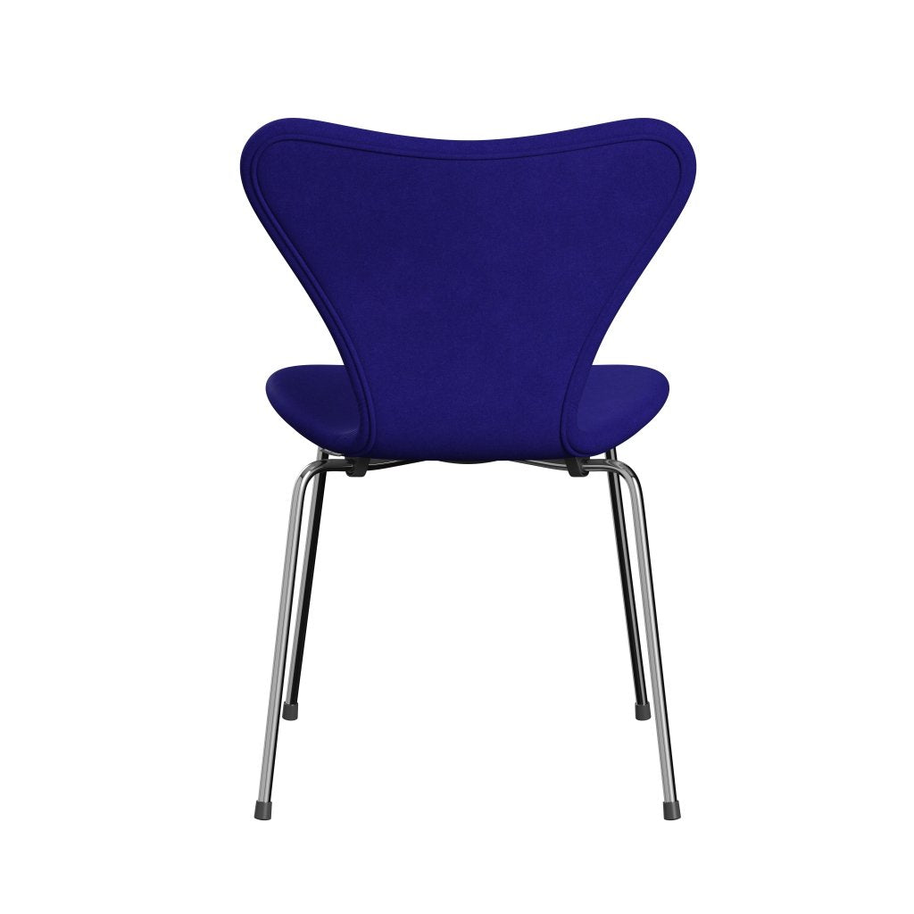 Fritz Hansen 3107 chaise complète complète, Chrome / Divina Essence Bleu