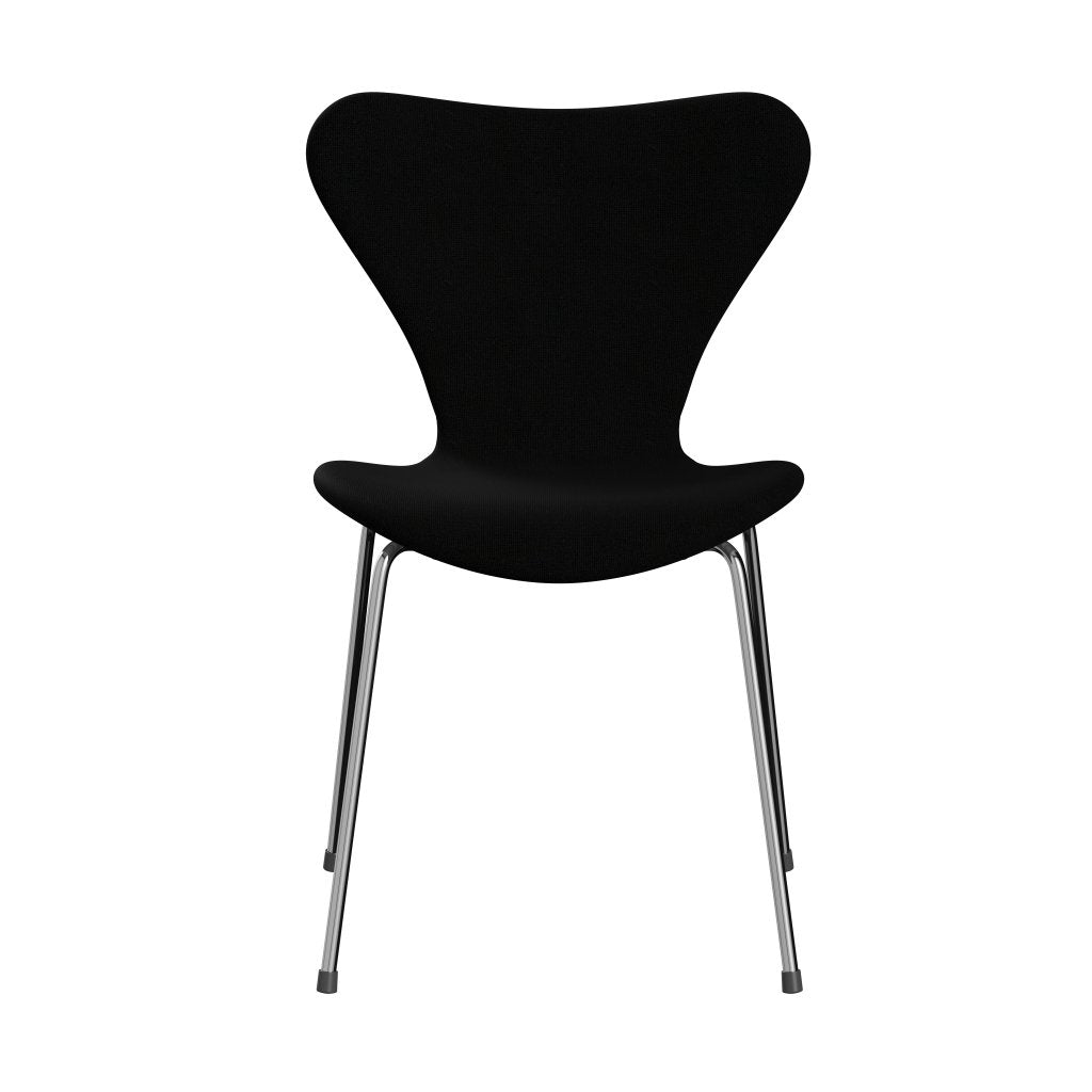 Fritz Hansen 3107 Chair Full Upholstery, Chrome/Hallingdal Black
