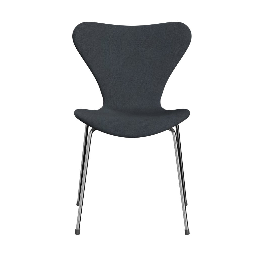 Fritz Hansen 3107 chaise complète complète, chrome / tonus gris foncé