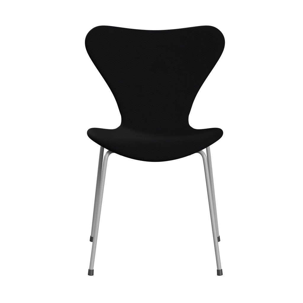 Fritz Hansen 3107 chaise complète complète, neuf gris / christianshavn noir uni