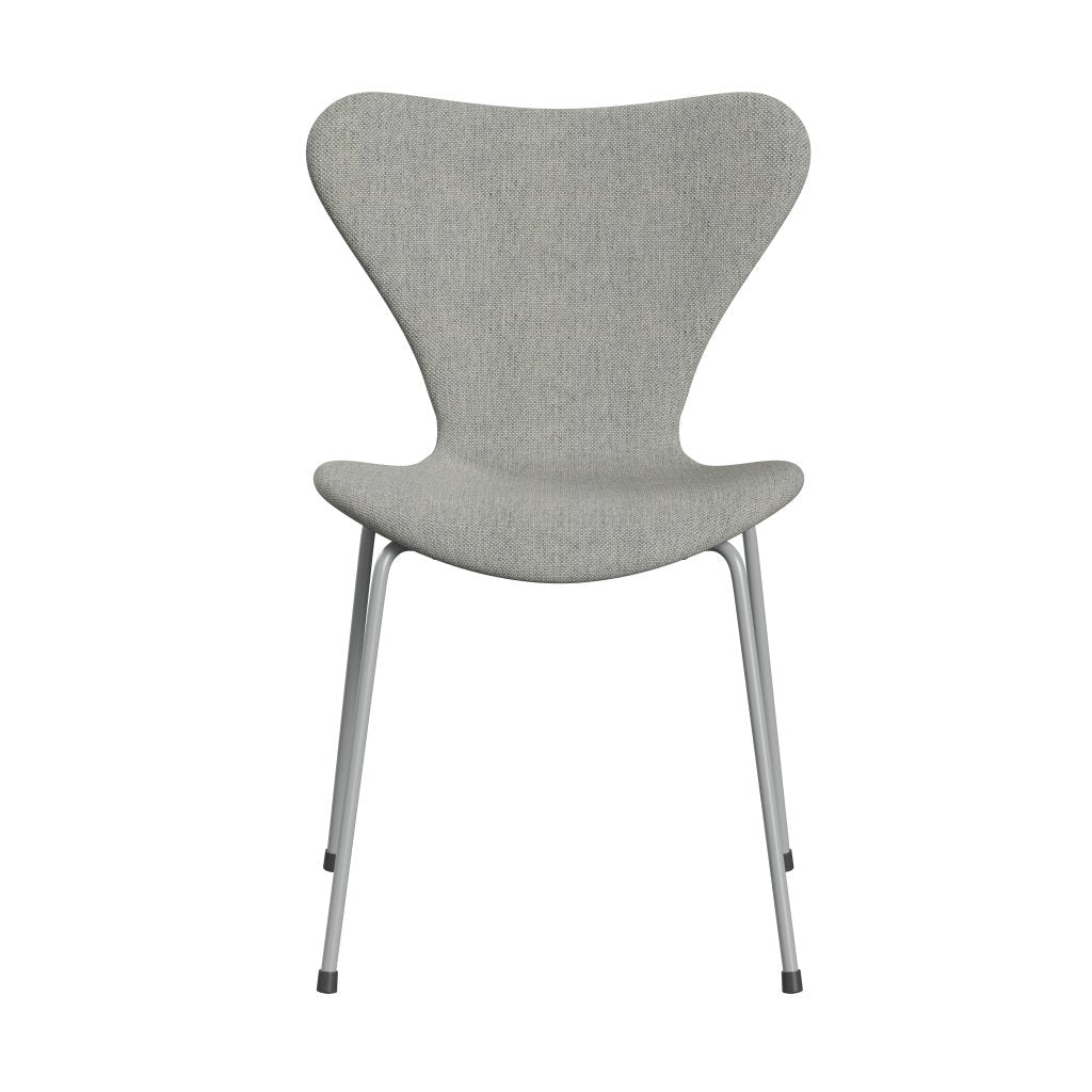 Fritz Hansen 3107 chaise complète complète, neuf gris / hallingdal blanc / gris