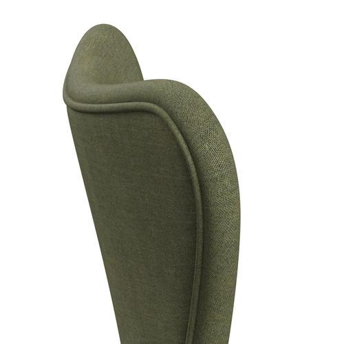 Fritz Hansen 3107 Chair Full Upholstery, Nine Grey/Remix Green
