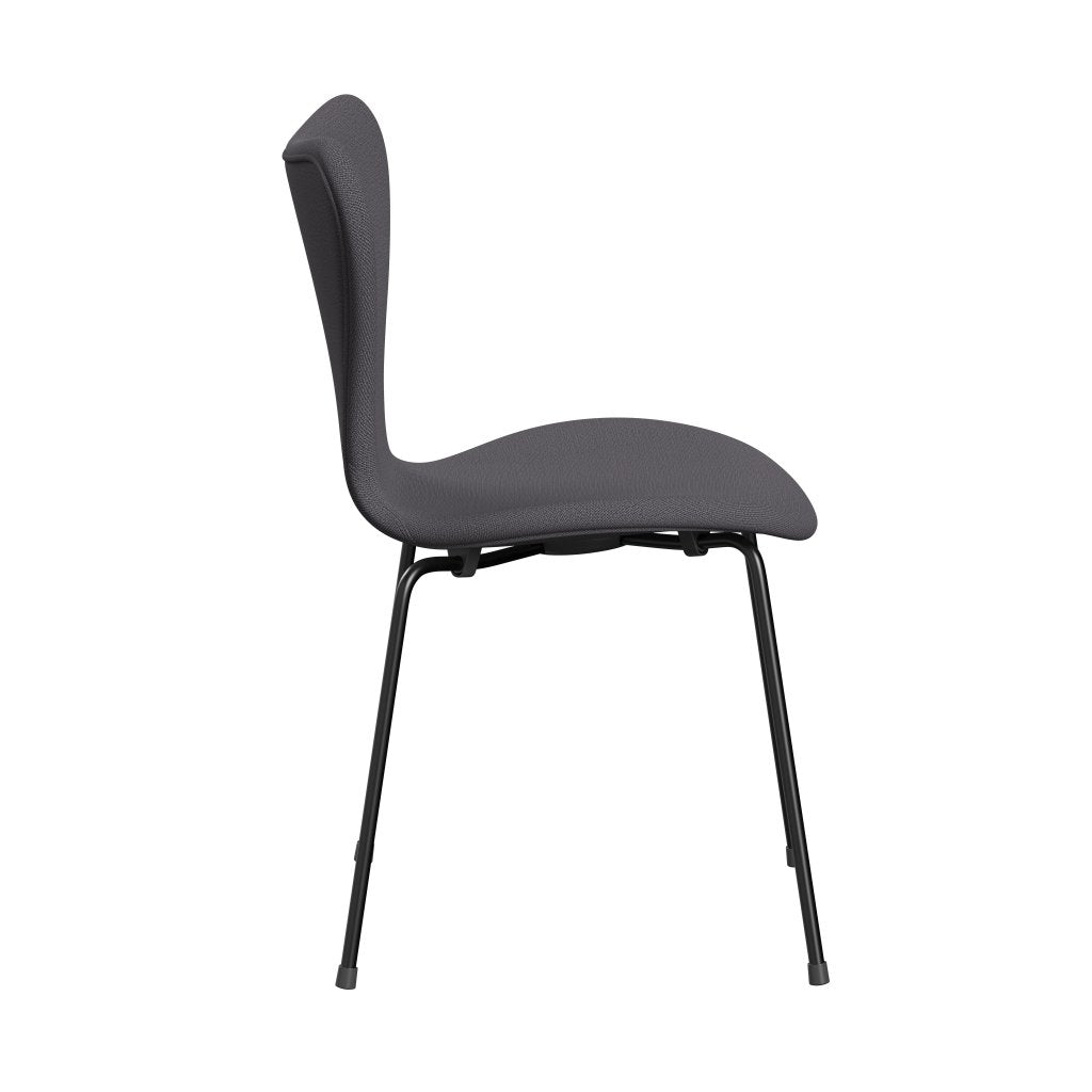 Fritz Hansen 3107 Chair Full Upholstery, Black/Capture Dark Grey