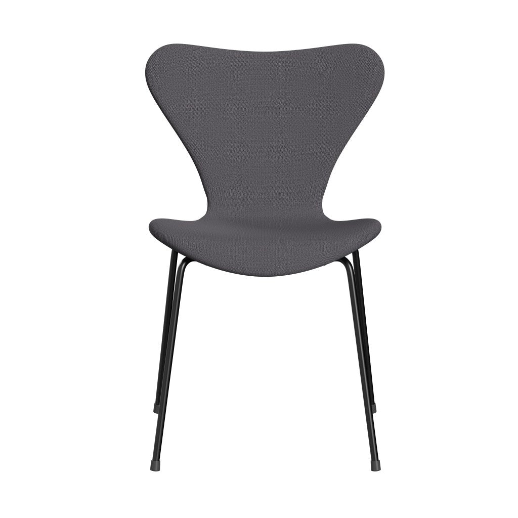 Fritz Hansen 3107椅子完整的内饰，黑色/捕获深灰色