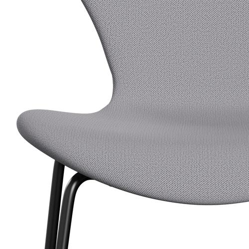 Fritz Hansen 3107 Chair Full Upholstery, Black/Capture Light Grey