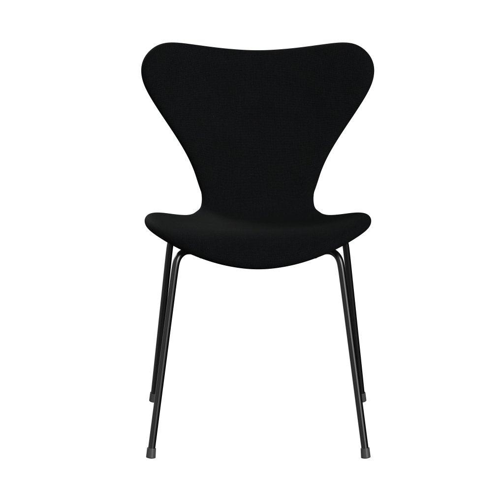 弗里茨·汉森（Fritz Hansen）3107椅子完整的内饰，黑色/克里斯蒂安·莎文（Black/ChristianShavn Black Uni）