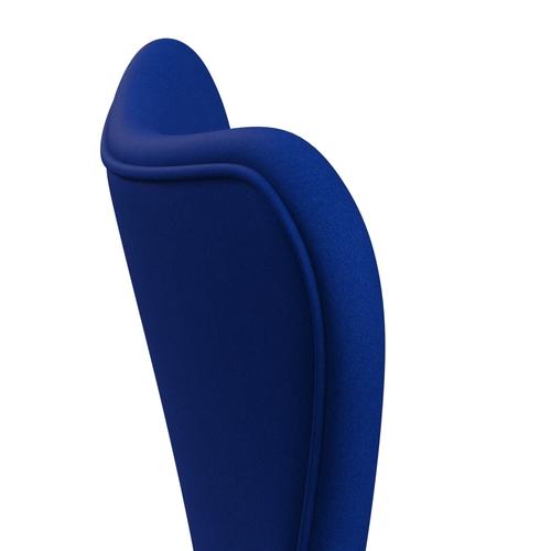 Fritz Hansen 3107 Chair Full Upholstery, Black/Comfort Blue (C00035)