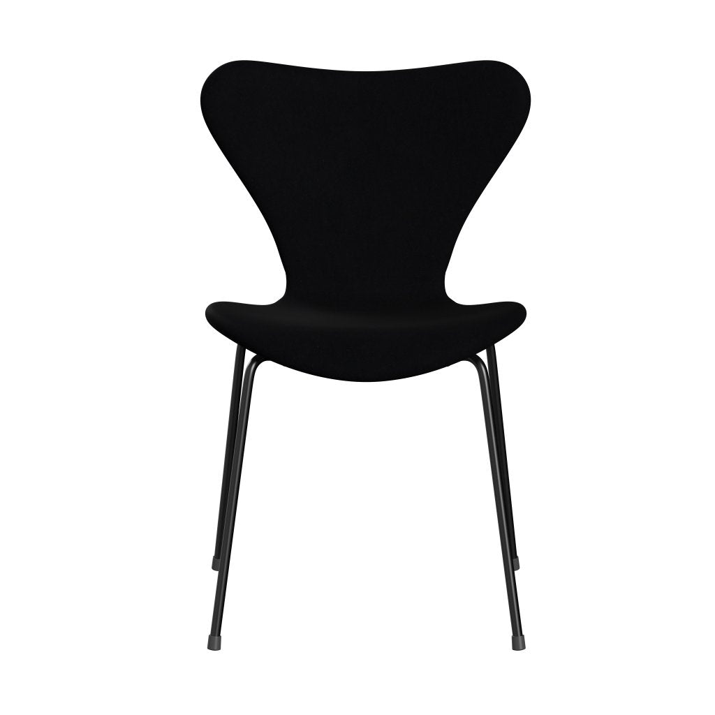 Fritz Hansen 3107 sedia piena rivestimento, nero/comfort nero (C00050)
