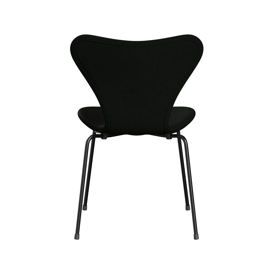 Fritz Hansen 3107 Chair Full Upholstery, Black/Comfort Black (C60009)