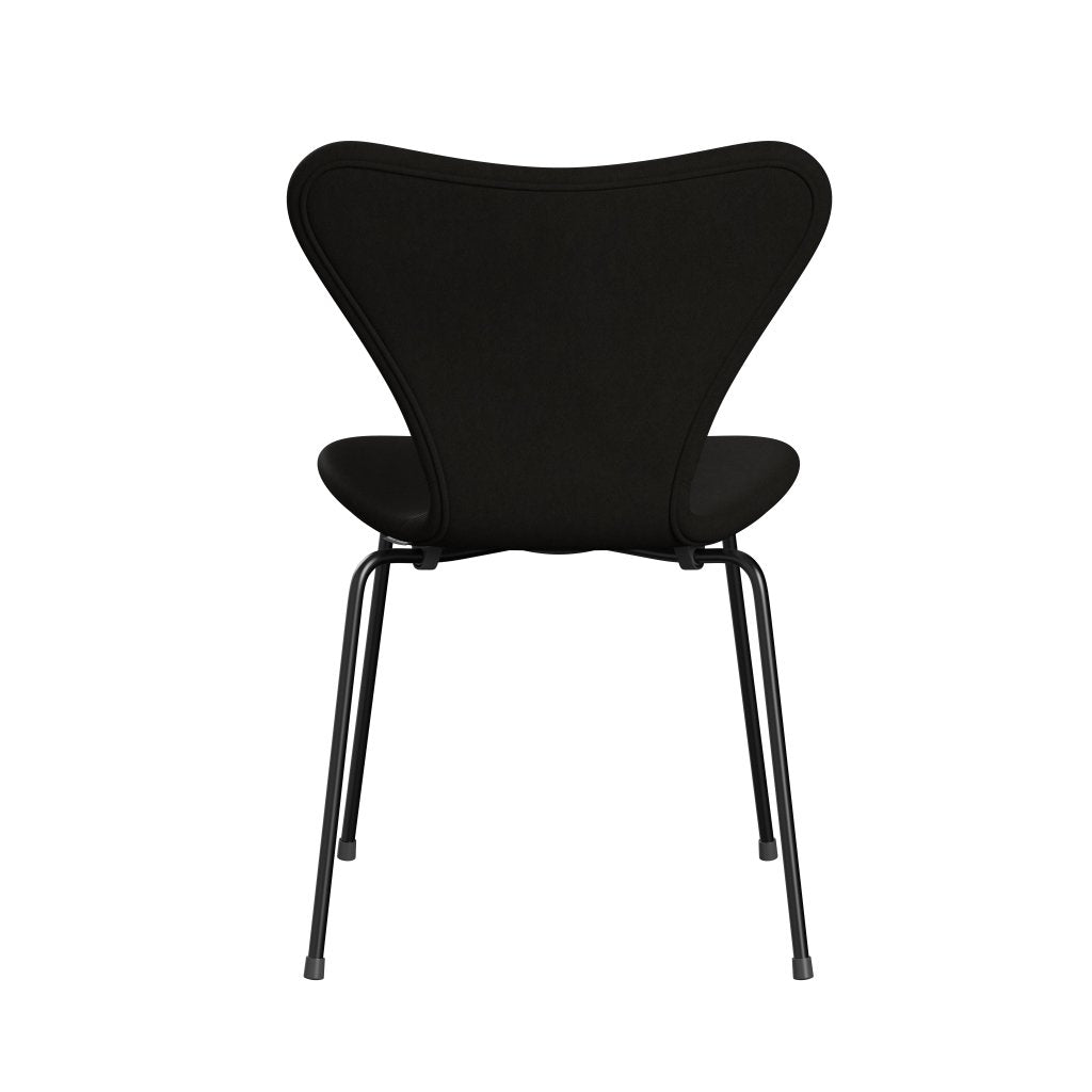 Fritz Hansen 3107 Chair Full Upholstery, Black/Comfort Black (C61013)