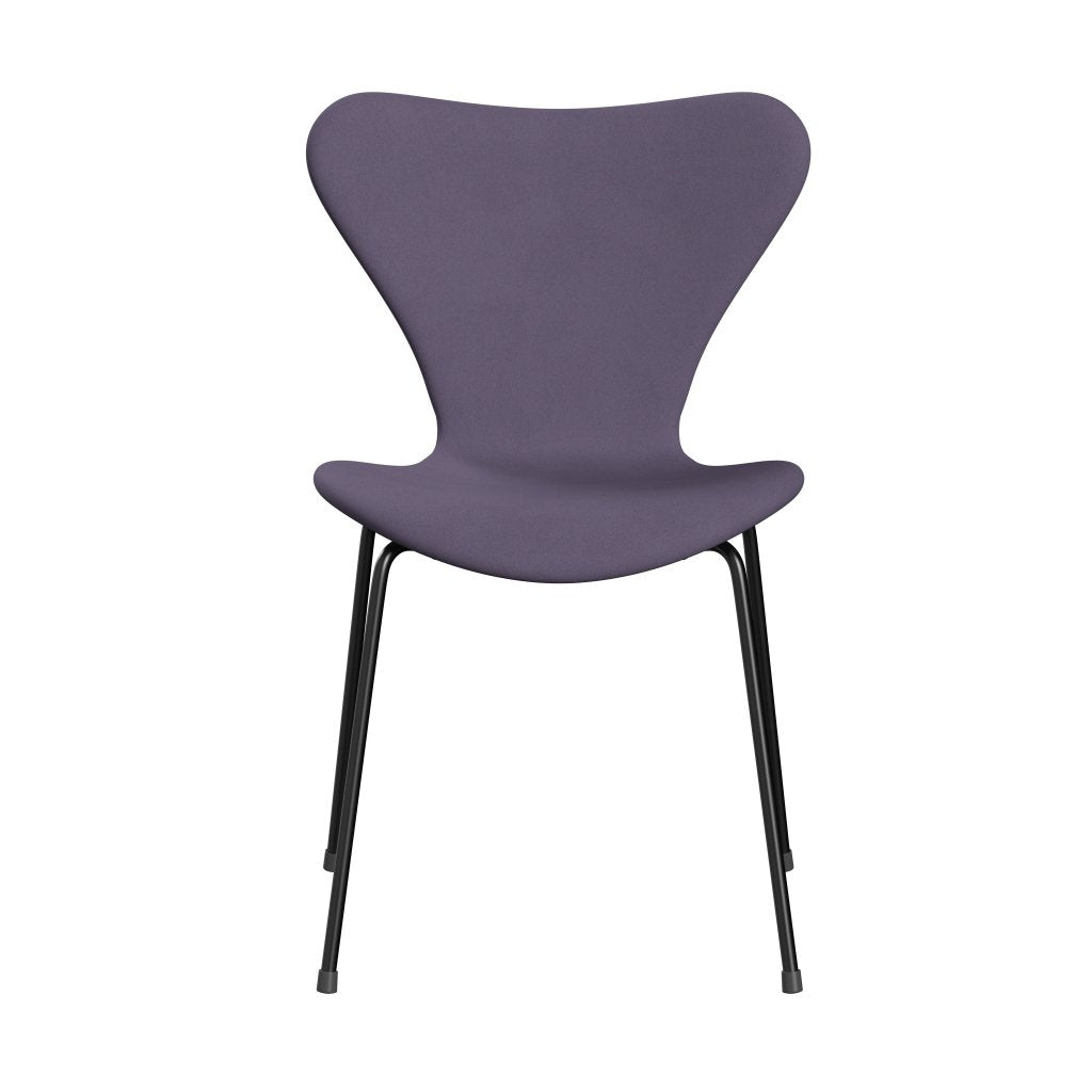 Fritz Hansen 3107 Chair Full Upholstery, Black/Comfort Violet