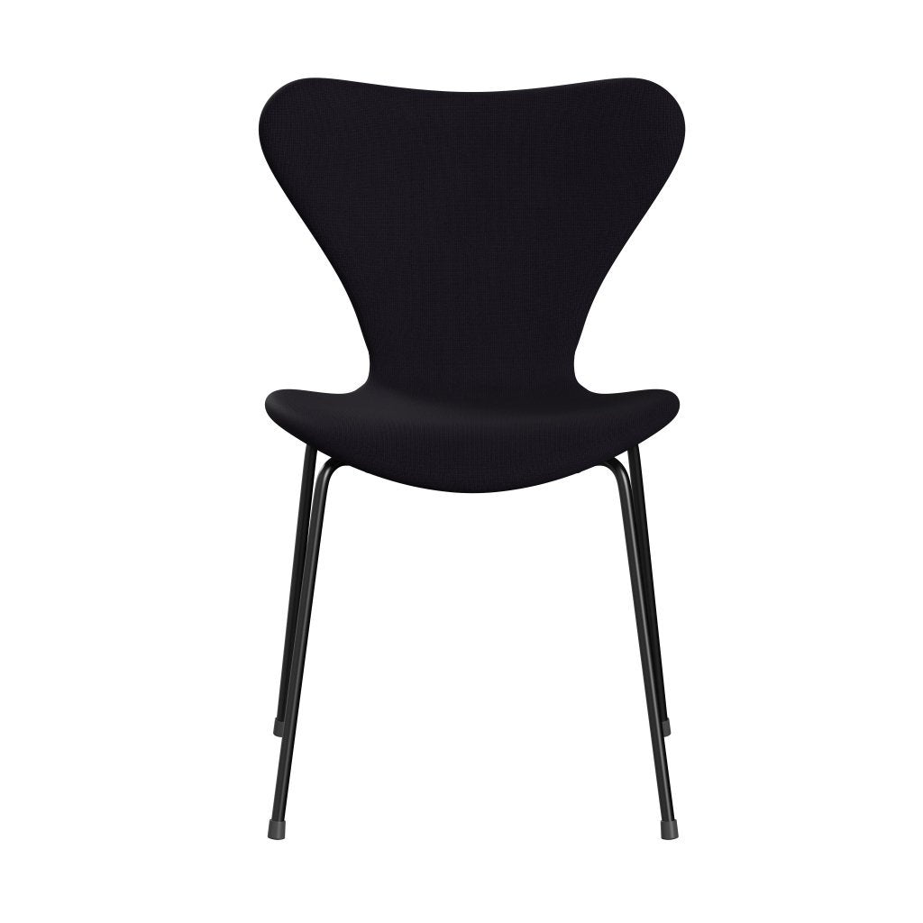 Fritz Hansen 3107 chaise complète complète, noir / renom Bordeaux (F64055)