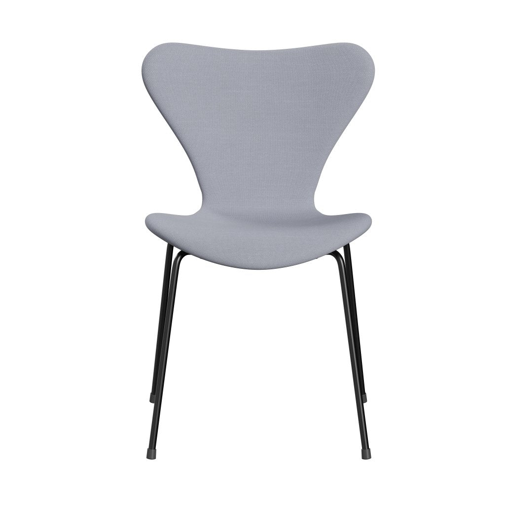 Fritz Hansen 3107 Chair Full Upholstery, Black/Steelcut Mouse Grey
