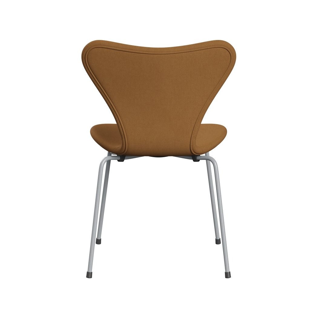 Fritz Hansen 3107 chaise complète complète, gris argenté / beige confort (C09084)