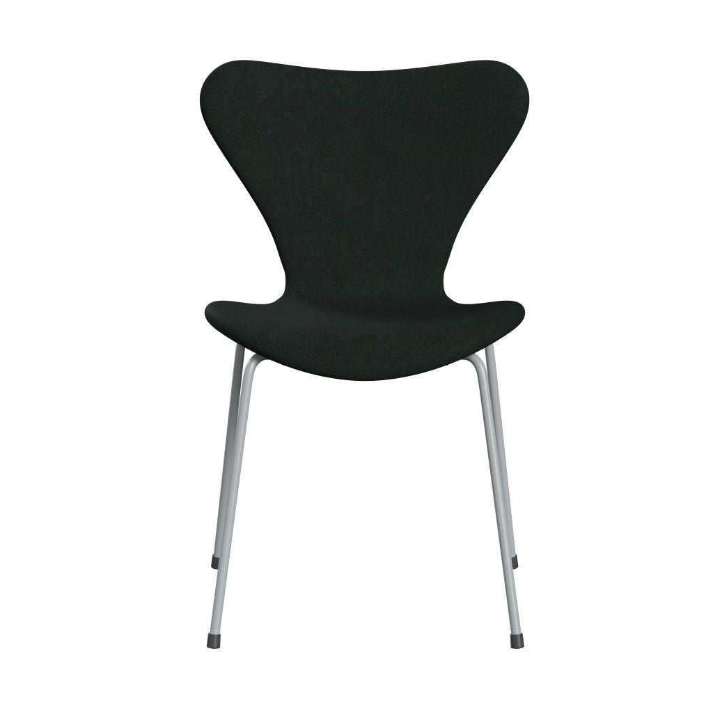 弗里茨·汉森（Fritz Hansen）3107椅子完整的内饰，银灰色/Divina木炭