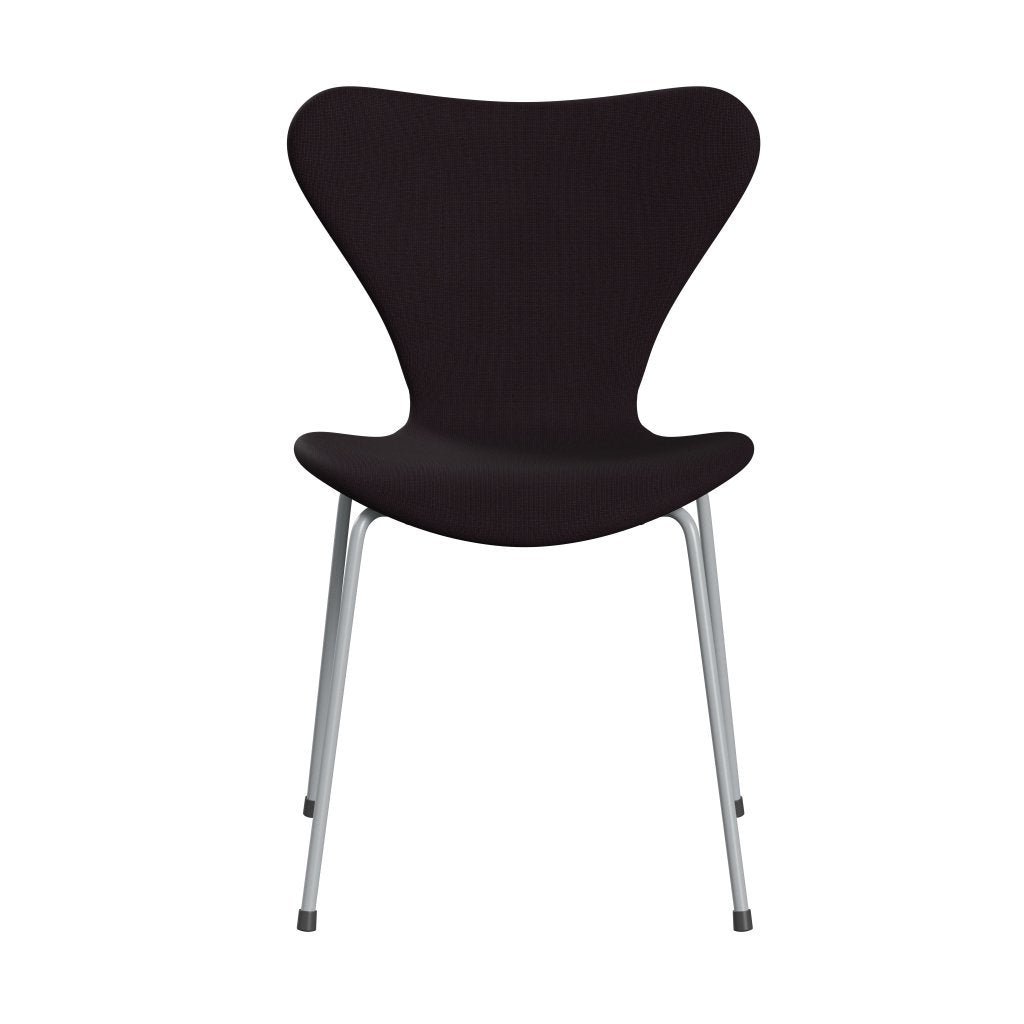 弗里茨·汉森（Fritz Hansen）3107椅子完整的内饰，银灰色/名望棕色（F61108）