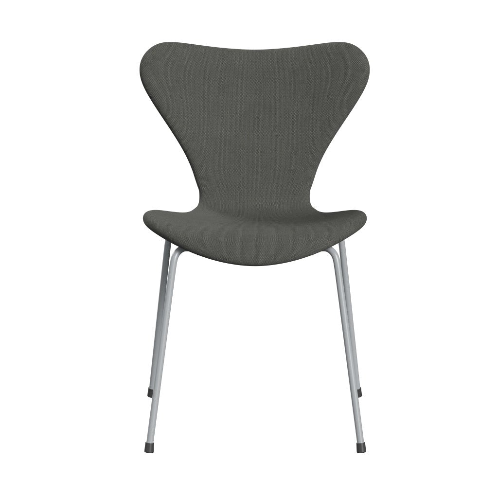 Fritz Hansen 3107 chaise complète complète, gris argenté / gris Steelcut