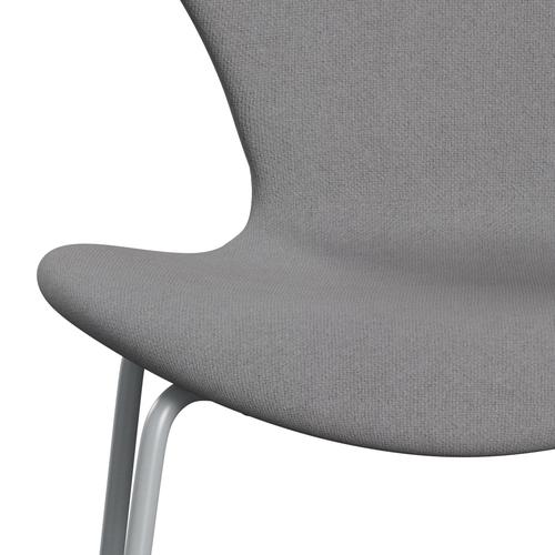 Fritz Hansen 3107 Chair Full Upholstery, Silver Grey/Tonus Light Grey