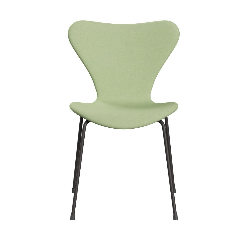 Fritz Hansen 3107 Chair Full Upholstery, Warm Graphite/Divina Light Yellow