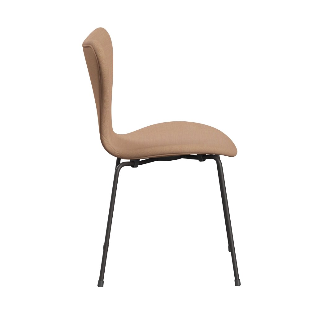 Fritz Hansen 3107 Chair Full Upholstery, Warm Graphite/Remix Light Brown (Rem406)