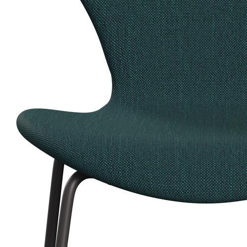 Fritz Hansen 3107 Chair Full Upholstery, Warm Graphite/Sunniva 2 Green/Grey