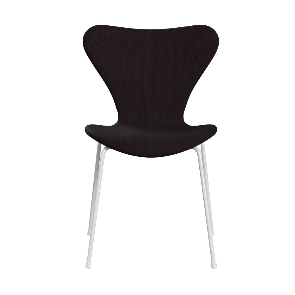 Fritz Hansen 3107 Chair Full Upholstery, White/Fame Brown (F61108)