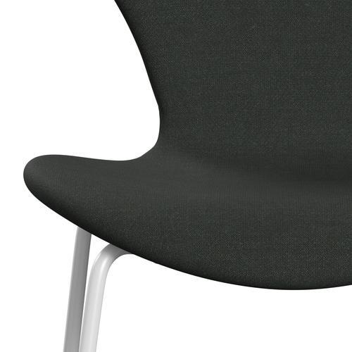 Fritz Hansen 3107 Chair Full Upholstery, White/Fiord Black Multicoloured
