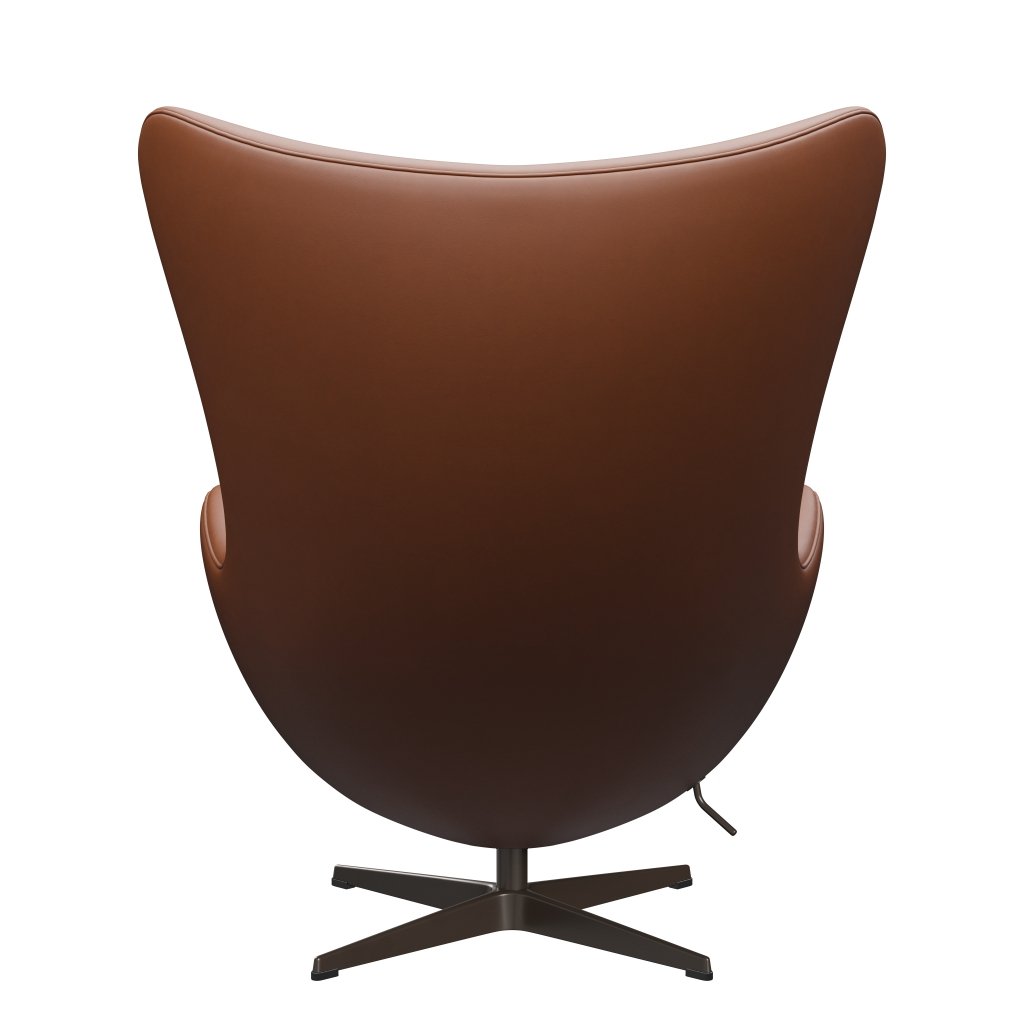Fritz Hansen The Egg Lounge Chair Leder, Braunbronze/Essenzielle Walnuss