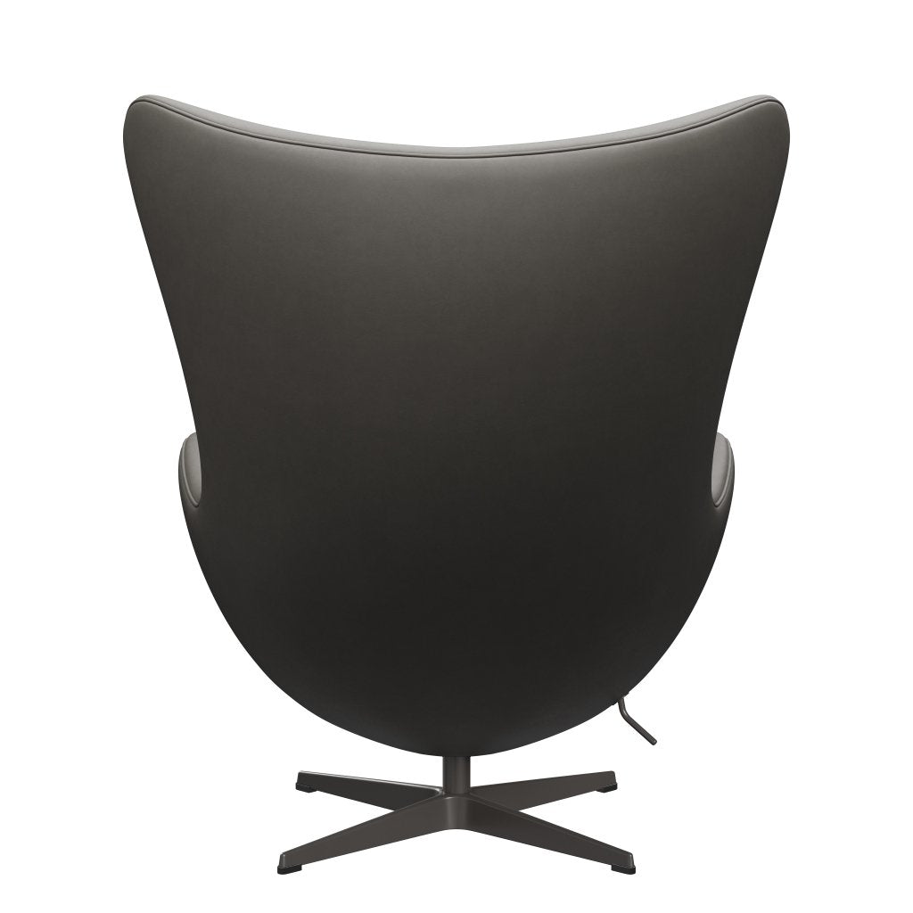 Fritz Hansen The Egg Lounge Chair Leather, Warm Graphite/Essential Lava
