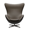 Fritz Hansen The Egg Lounge Chair Leather, Warm Graphite/Essential Stone
