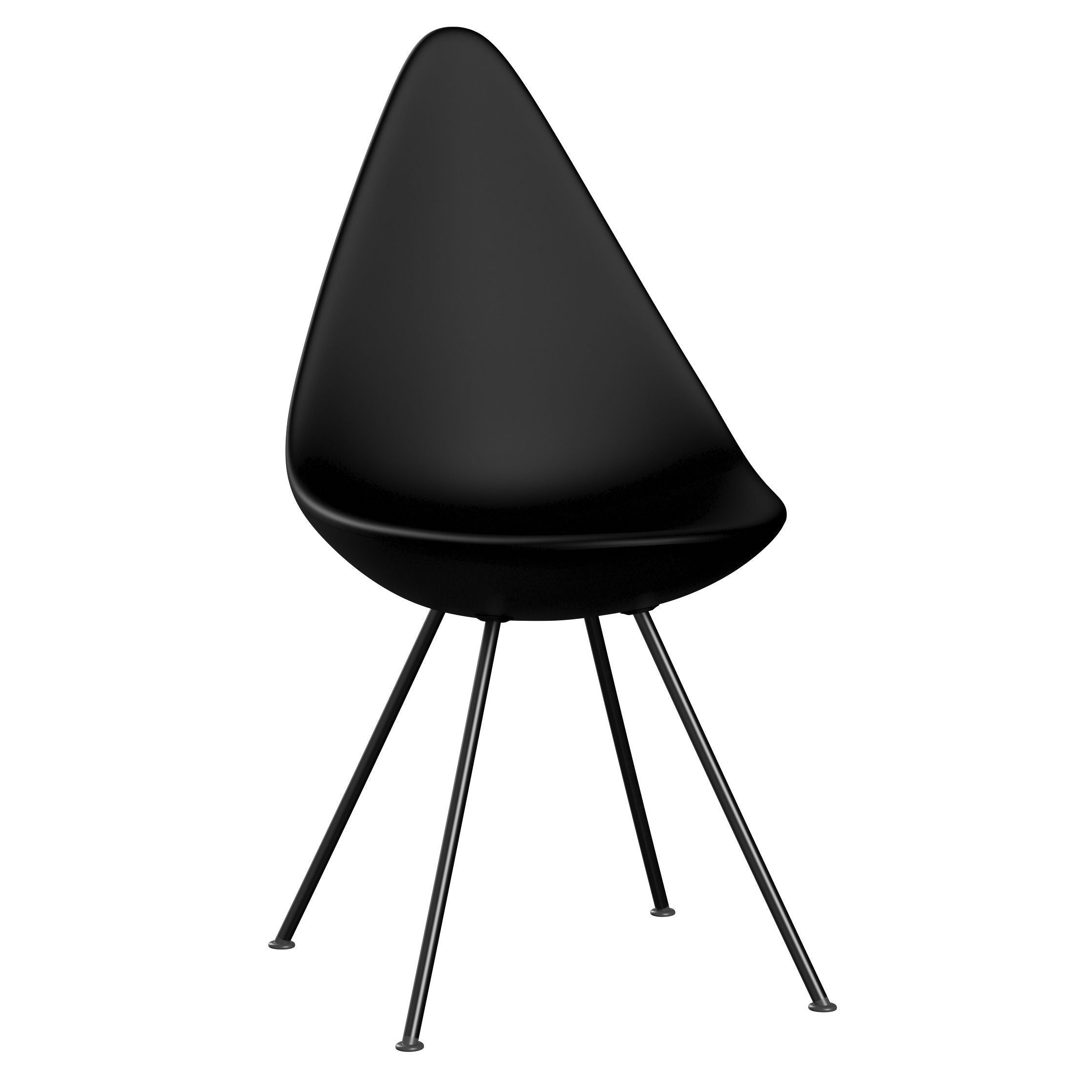Fritz Hansen The Drop Chair, Black/Black