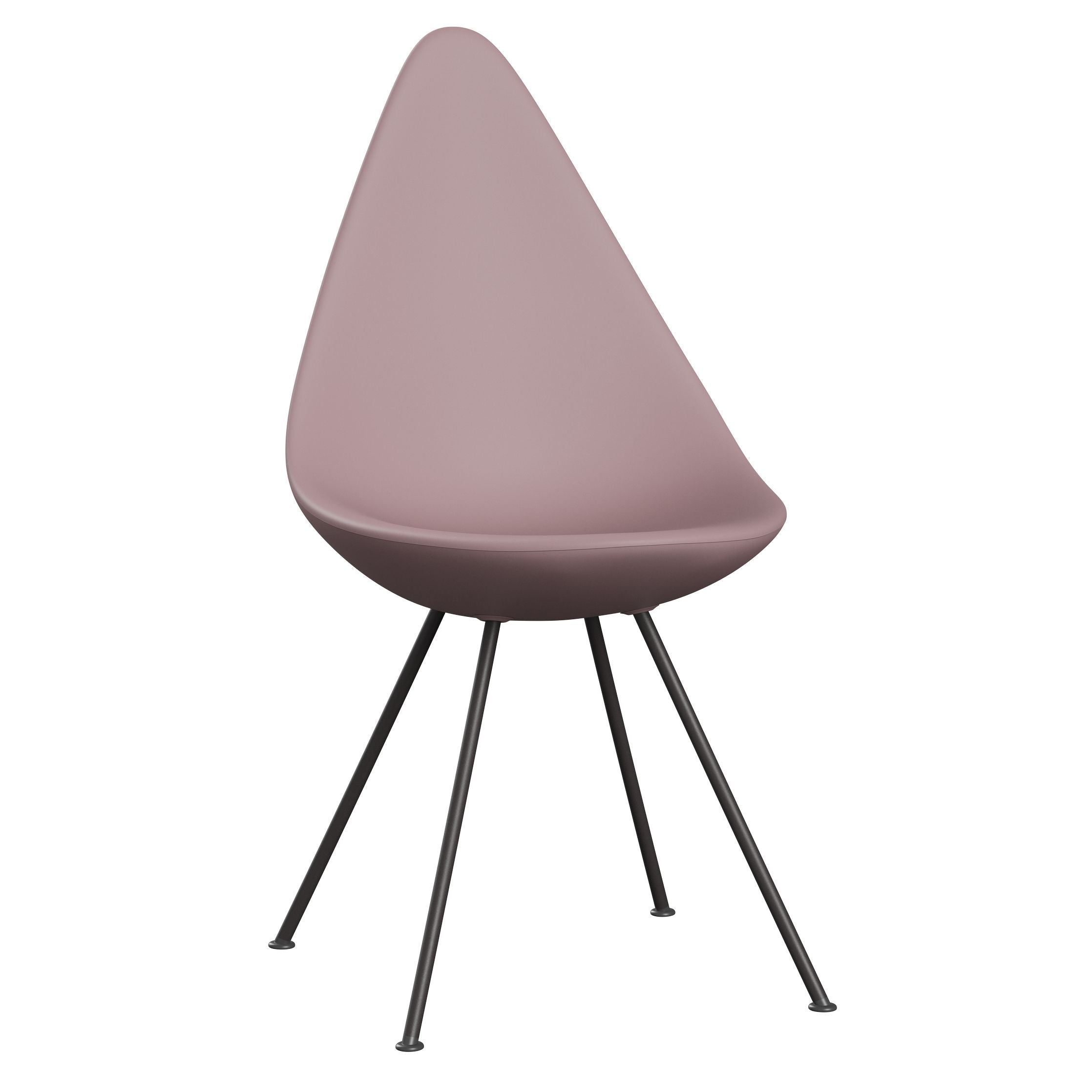 Fritz Hansen The Drop Chair, Warm Graphite/Pale Rose