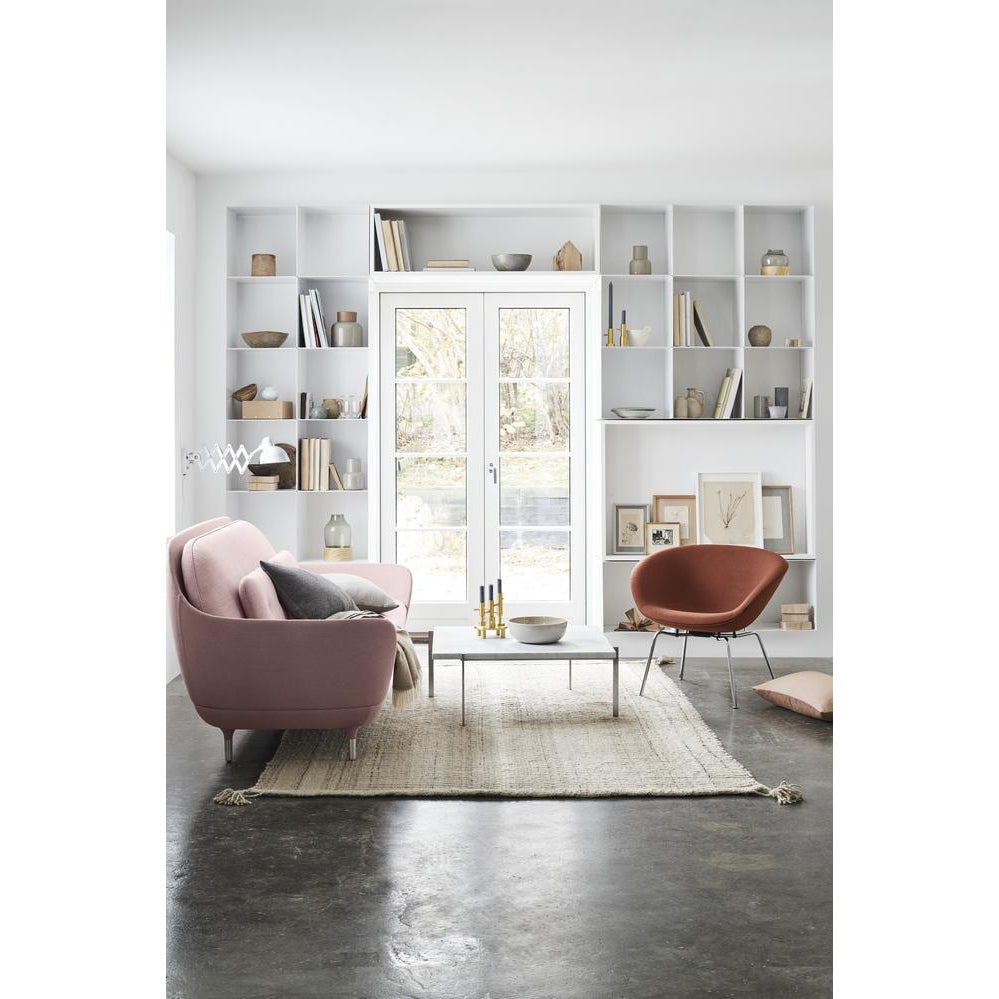 Fritz Hansen FAVN -sohva, Steelcut Pink/ Canvas Pink