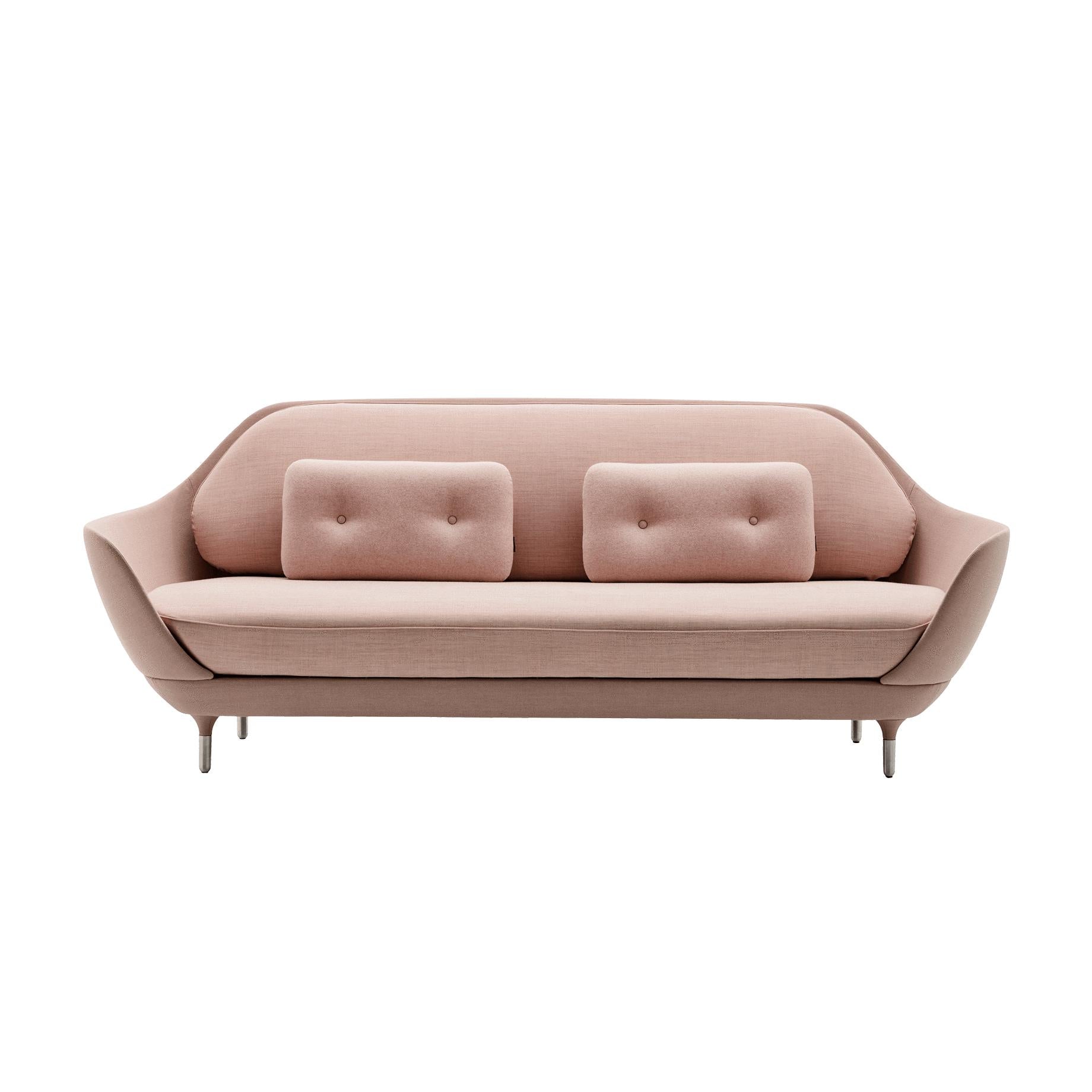Fritz Hansen FAVN -sohva, Steelcut Pink/ Canvas Pink
