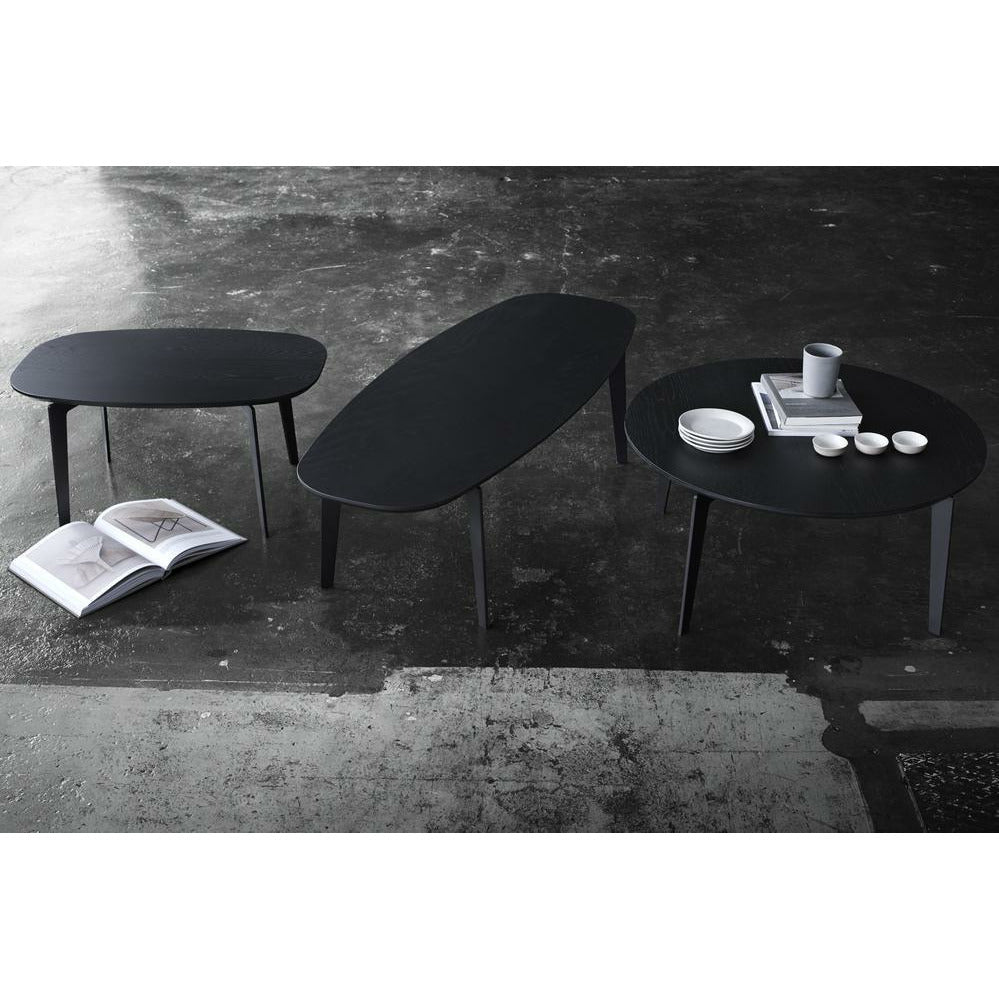 Fritz Hansen Join Coffee Table 130 Cm, Black Lacquered Oak Wood