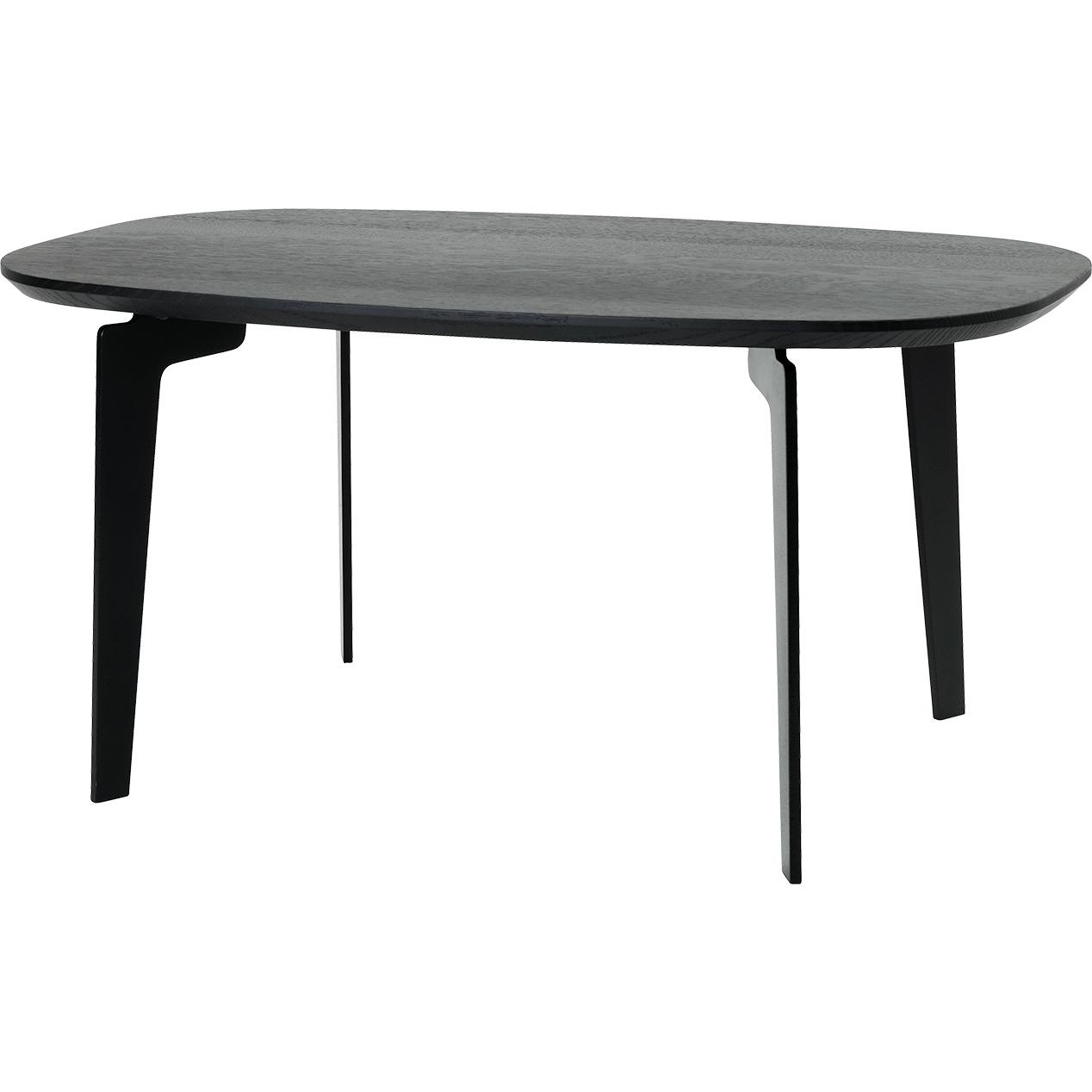 Fritz Hansen Join Coffee Table 130 Cm, Black Lacquered Oak Wood