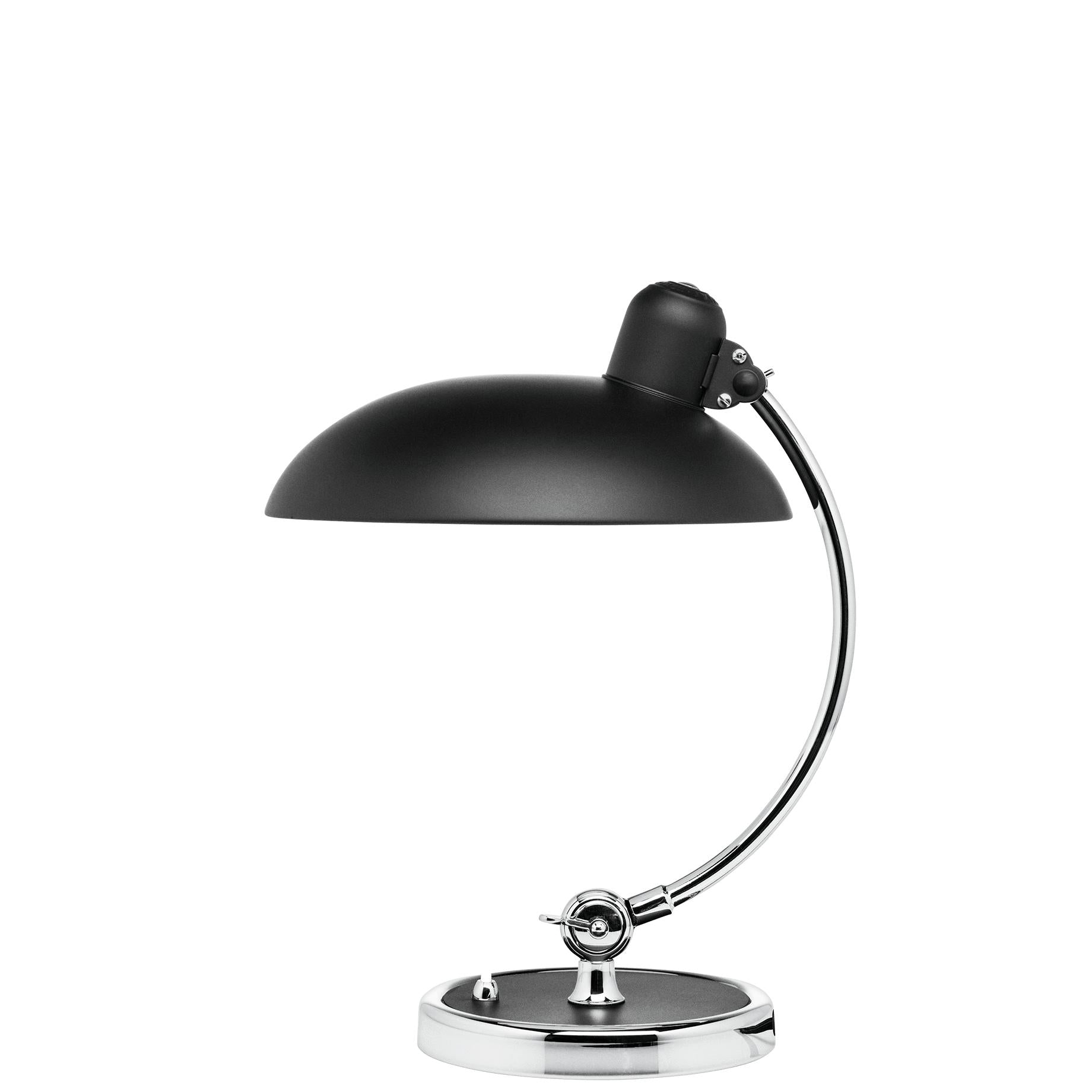 Fritz Hansen Kaiser idell tafellamp mat zwart, Ø28 cm