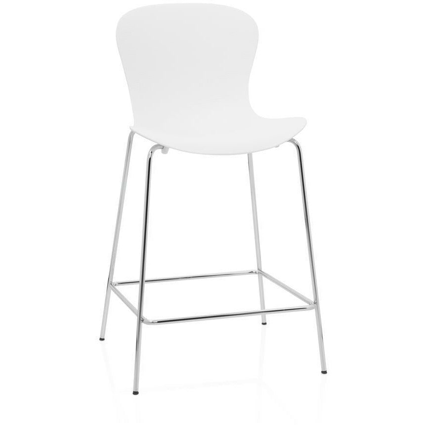 Fritz Hansen Nap Bar Chair 76 Cm, Milk White