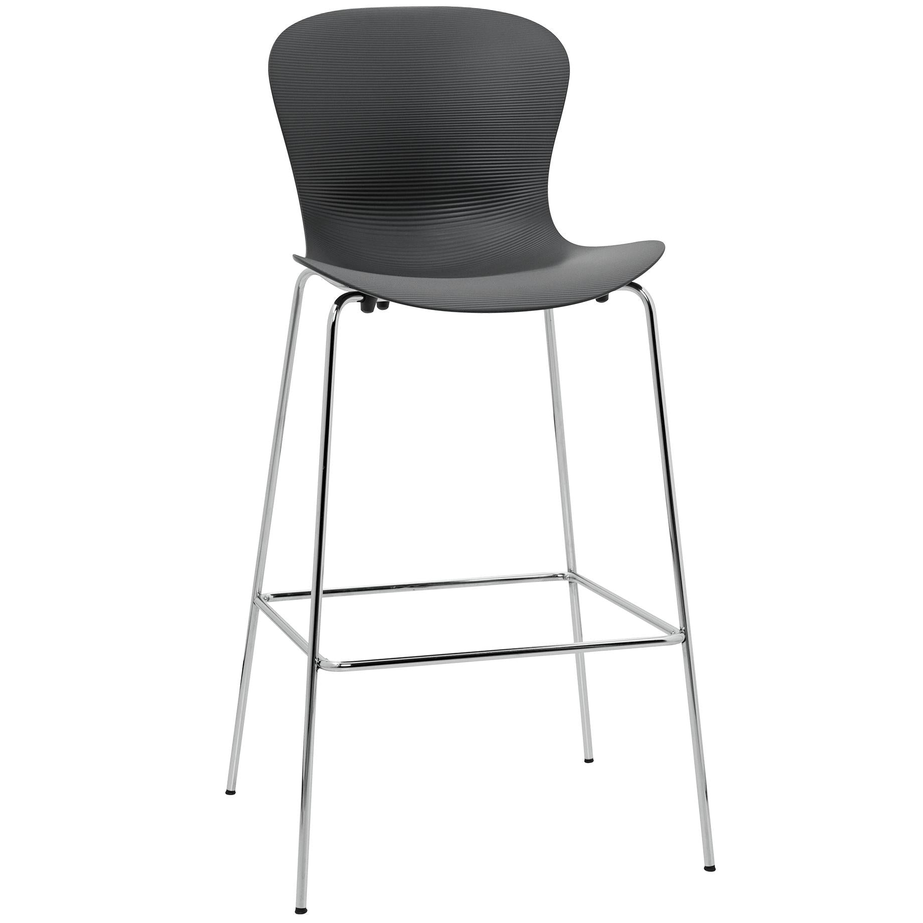 Fritz Hansen Nap bar stol 76 cm, peber grå