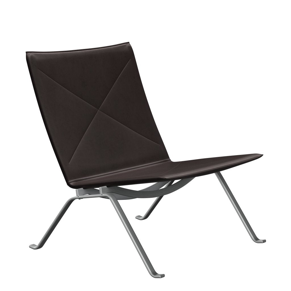 Fritz Hansen Pk22 Lounge Chair, Grace Dark Brown