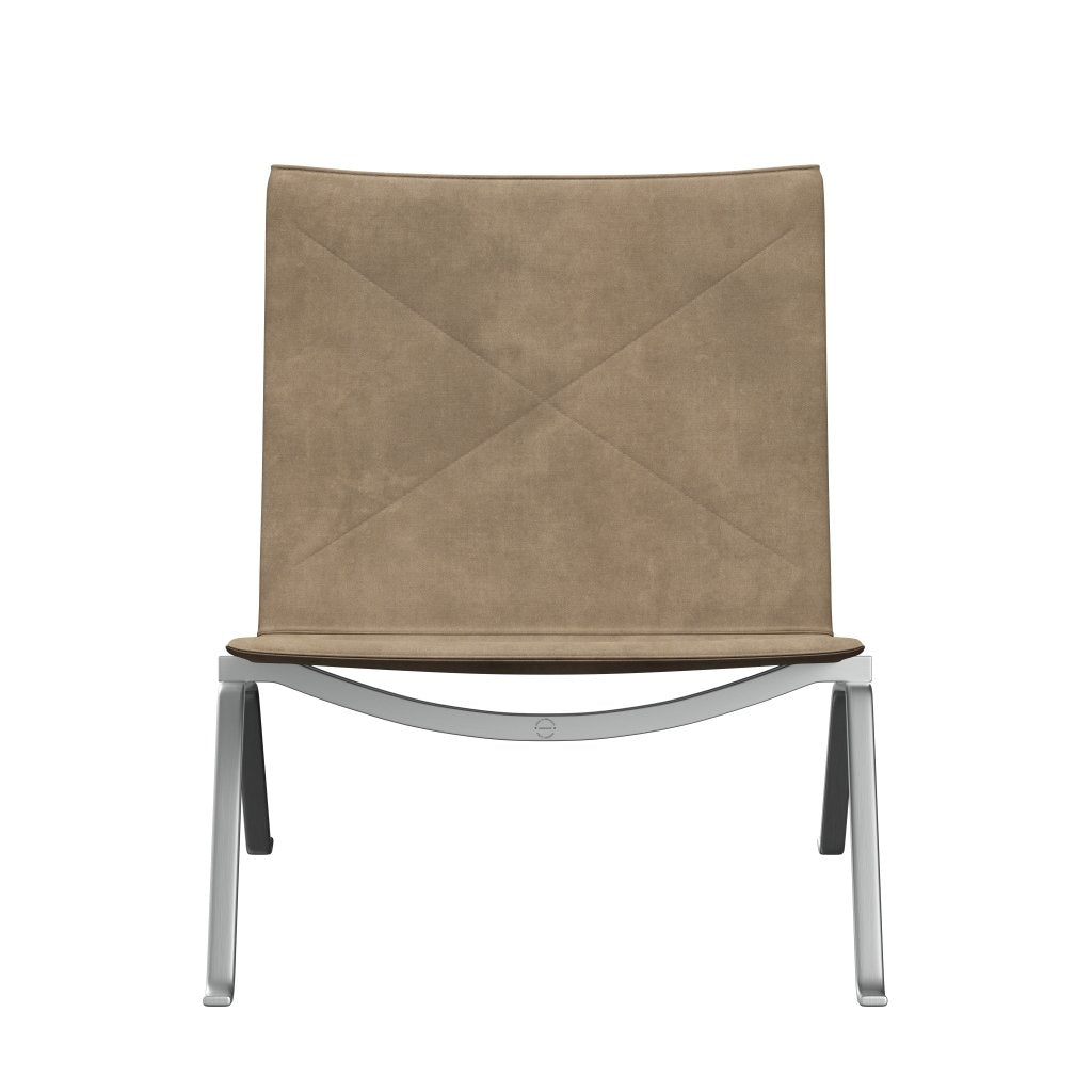 Fritz Hansen Pk22 Lounge Chair, Royal Nubuck Ecru
