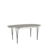 Fritz Hansen Super Ellipse Extendable Table Lacquered 100 X170/270 Cm, Grey Laminate