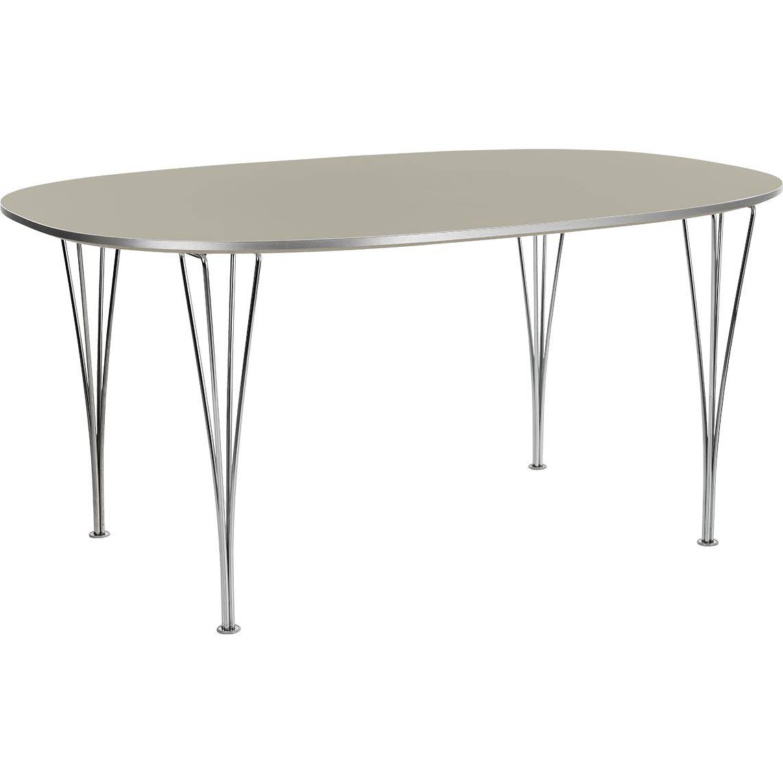 Fritz Hansen Super Ellipse Table 100 x170 cm, stratifié EFESO gris