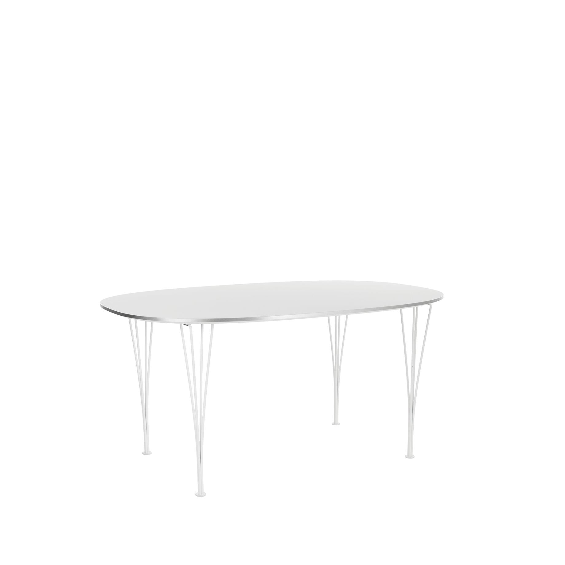 Fritz Hansen SUPER ELLIPSE Table lacada 100 x150 cm, laminado blanco
