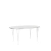 Fritz Hansen Super Ellipse Table Laquée 100 x150 cm, stratifié blanc